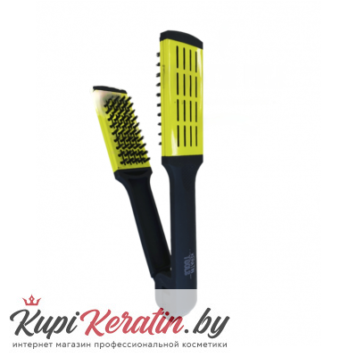 Расческа с зажимом Keratin Tools салатовая